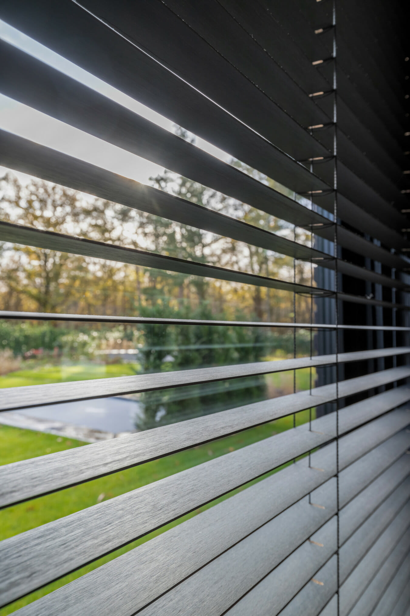 Slimme houten jaloezieën - smarthome - elektrische bediening - MotionBlinds